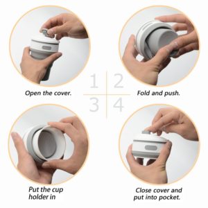Pliage et rangement du mug isotherme